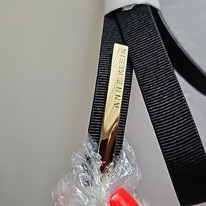 Anne Klein Black Belt with Gold Buckle